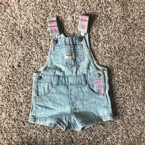 Baby girls Oshkosh denim overalls